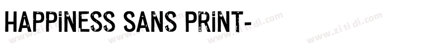 Happiness Sans Print字体转换